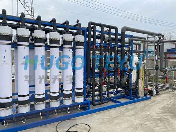 牧原集團安徽鳳臺廠區(qū)超濾設備安裝現(xiàn)場