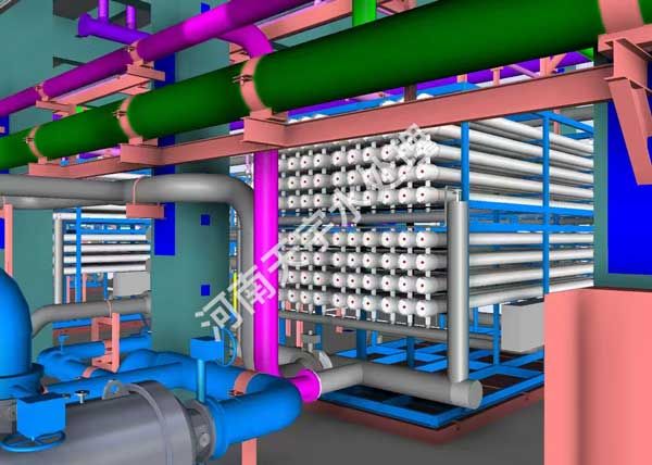 大型反滲透設備安裝成品效果圖